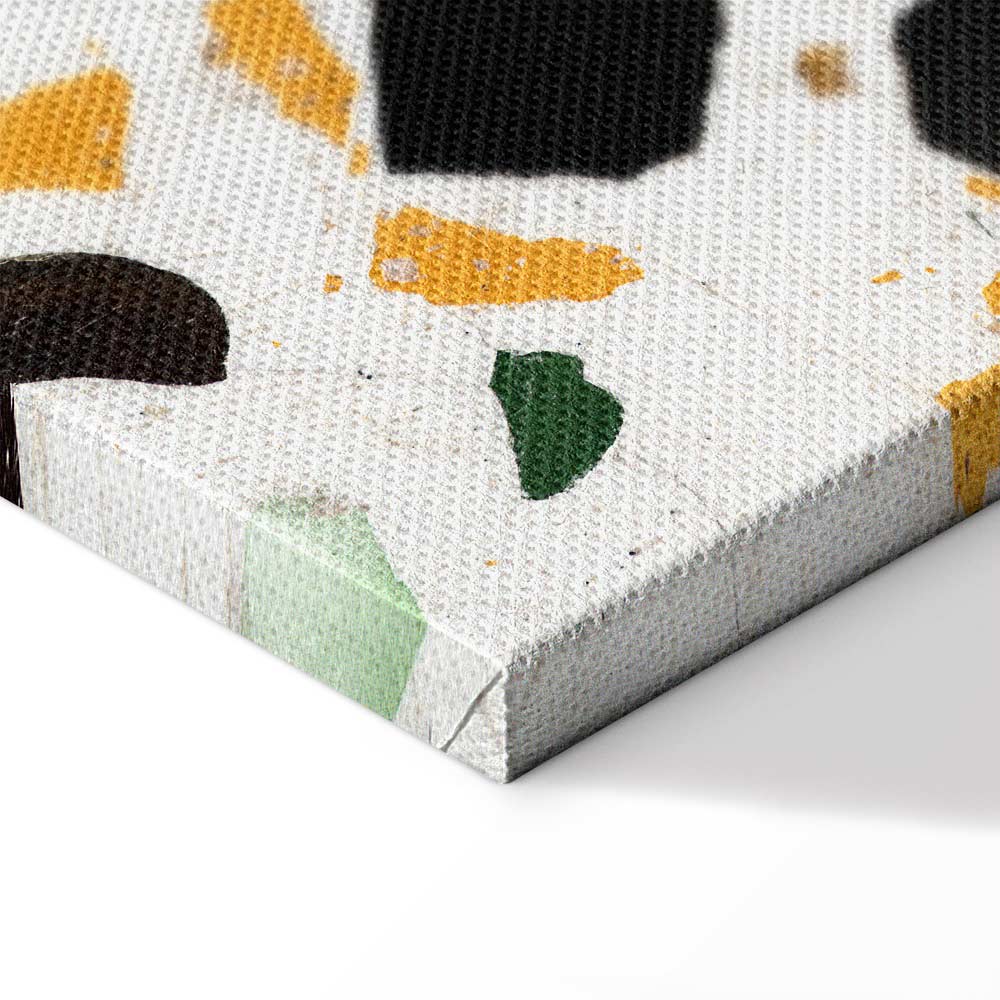 Terrazzo Marble Texture Abstract Canvas Print