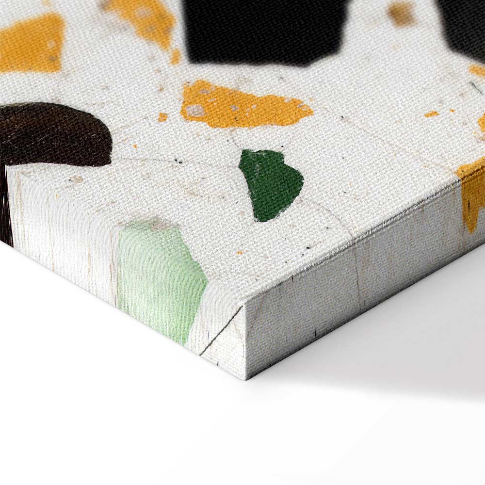 Terrazzo Marble Texture Abstract Canvas Print