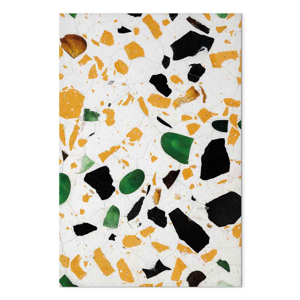 Terrazzo Marble Texture Abstract Canvas Print