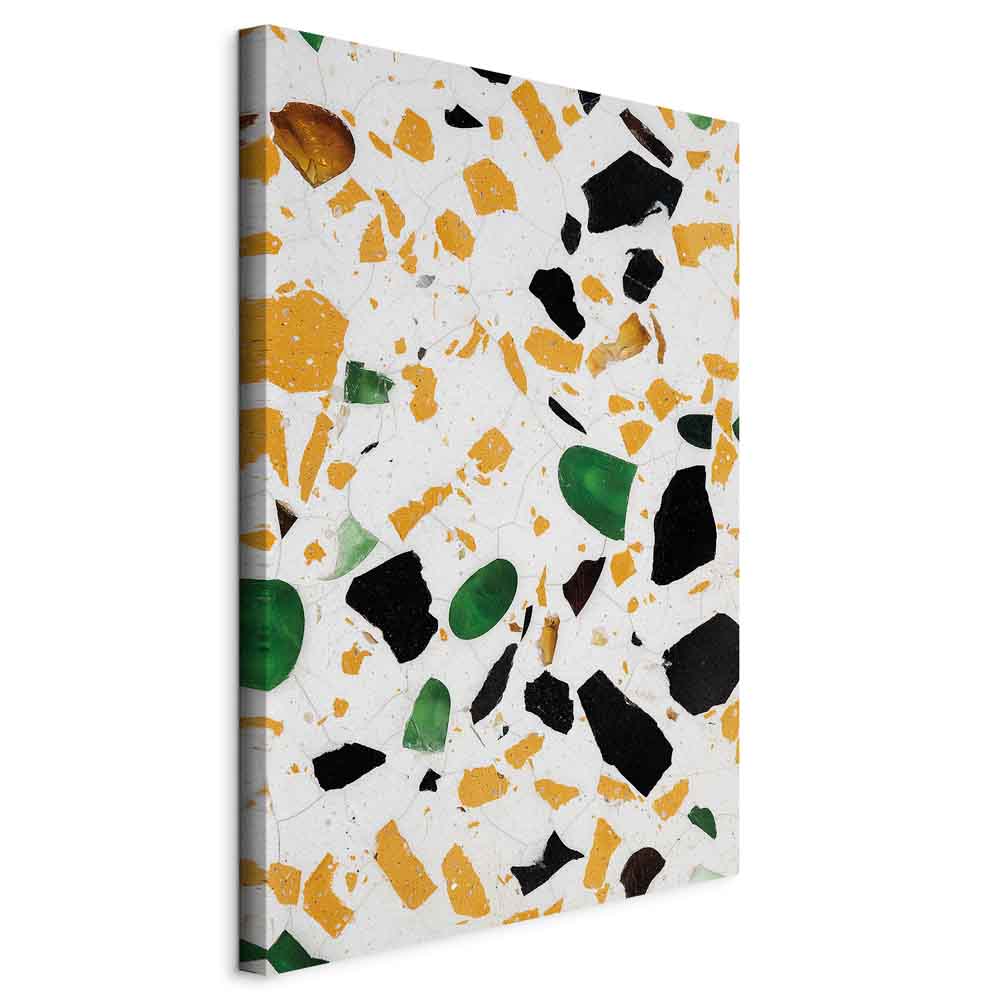 Terrazzo Marble Texture Abstract Canvas Print
