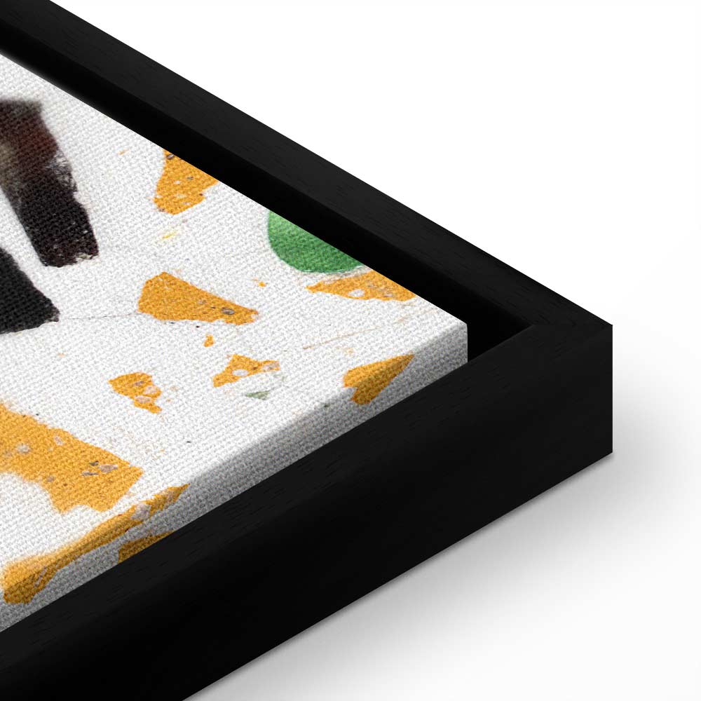 Terrazzo Marble Texture Abstract Canvas Print