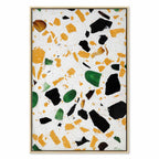 Terrazzo Marble Texture Abstract Canvas Print