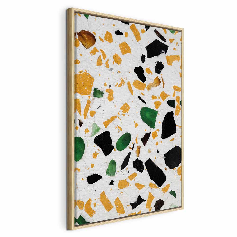 Terrazzo Marble Texture Abstract Canvas Print