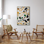 Terrazzo Marble Texture Abstract Canvas Print