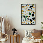 Terrazzo Marble Texture Abstract Canvas Print