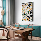 Terrazzo Marble Texture Abstract Canvas Print