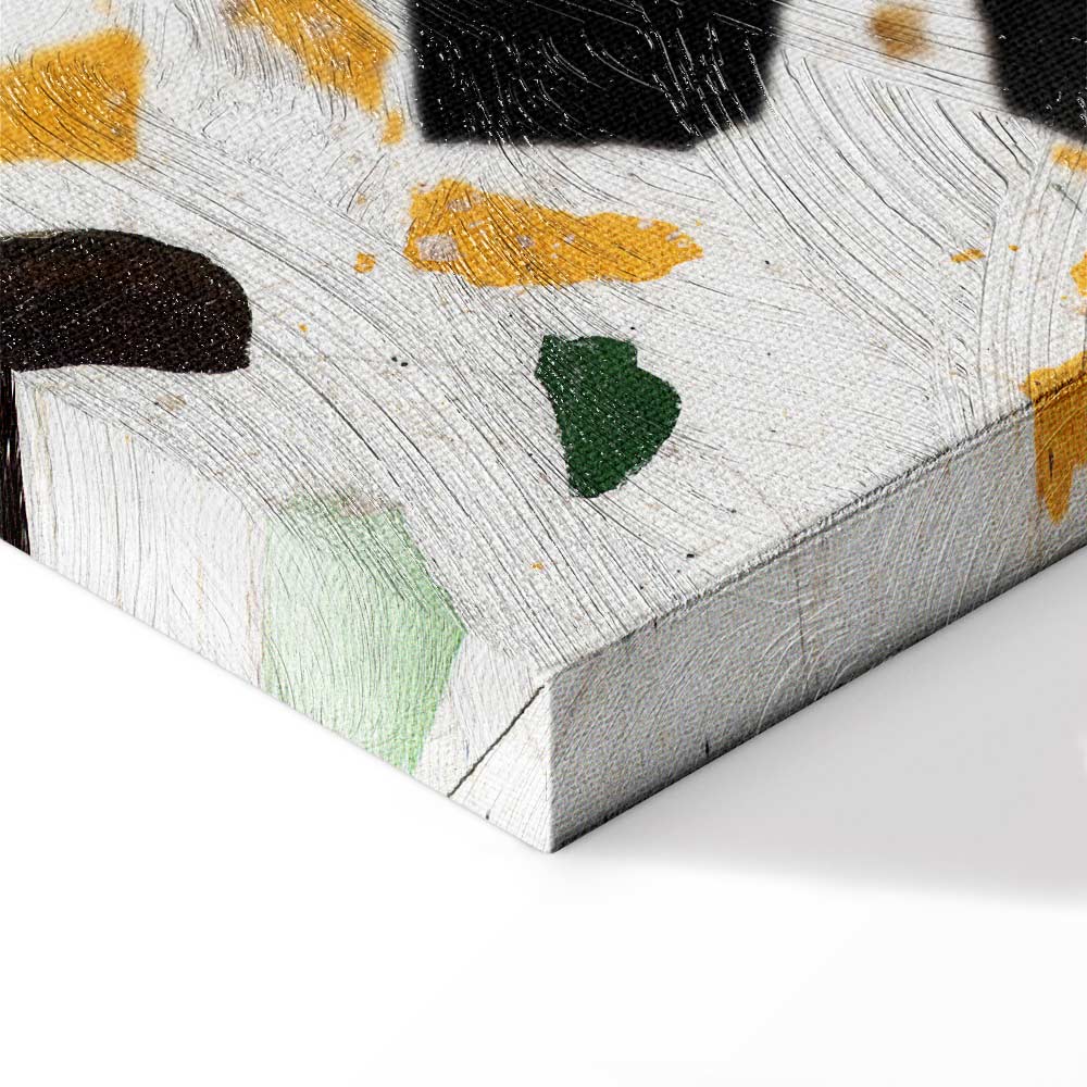 Terrazzo Marble Texture Abstract Canvas Print