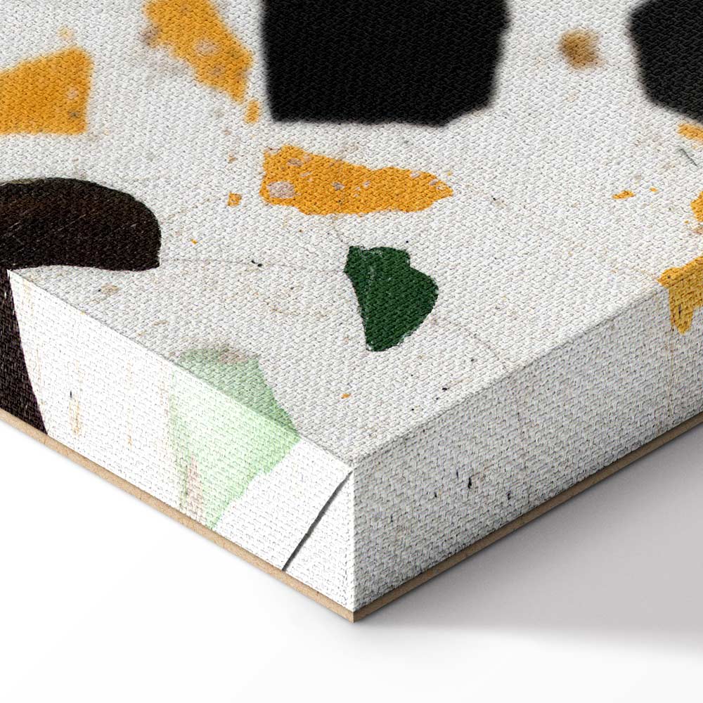 Terrazzo Marble Texture Abstract Canvas Print