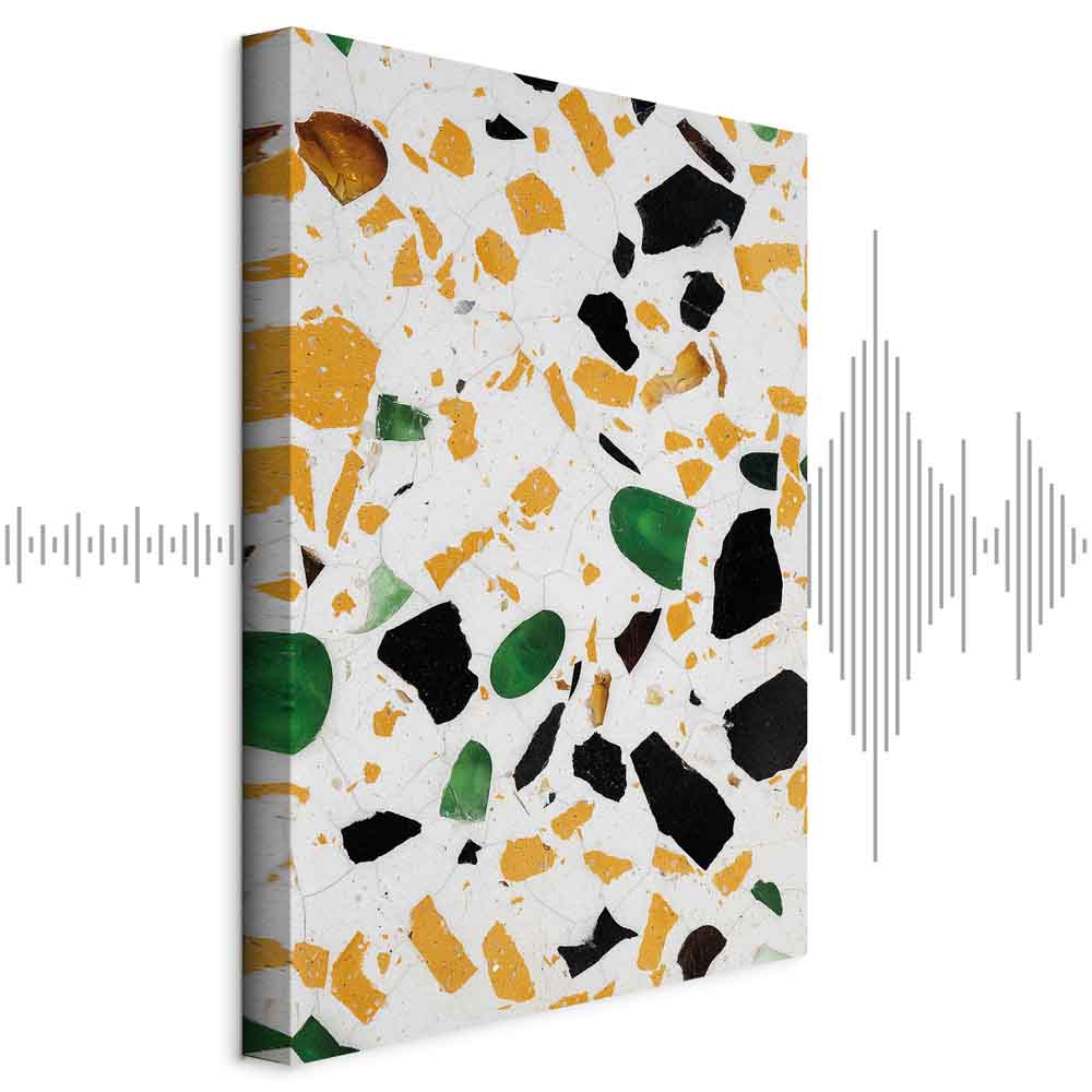 Terrazzo Marble Texture Abstract Canvas Print