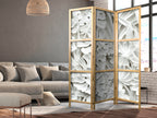 Alabaster Leaves 3-Panel Japanese Room Divider
