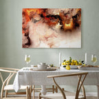 Volcanic Smoke Abstract Canvas Print