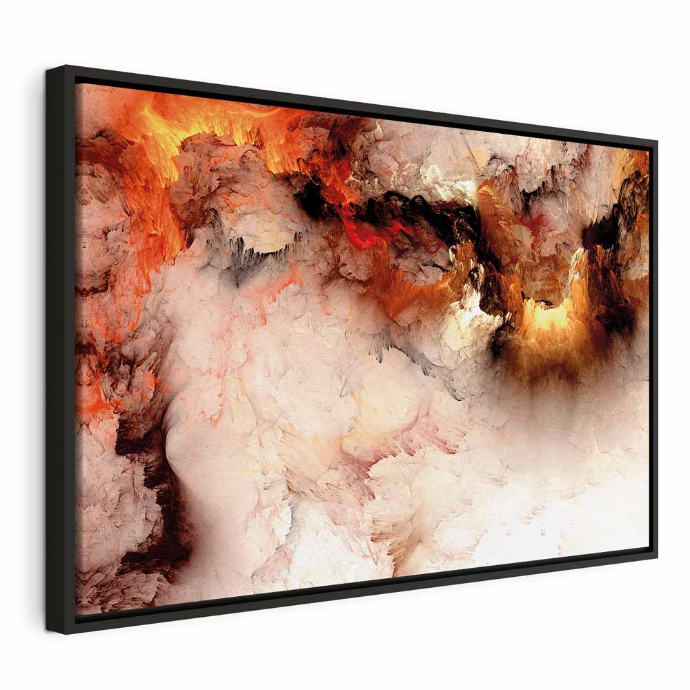 Volcanic Smoke Abstract Canvas Print