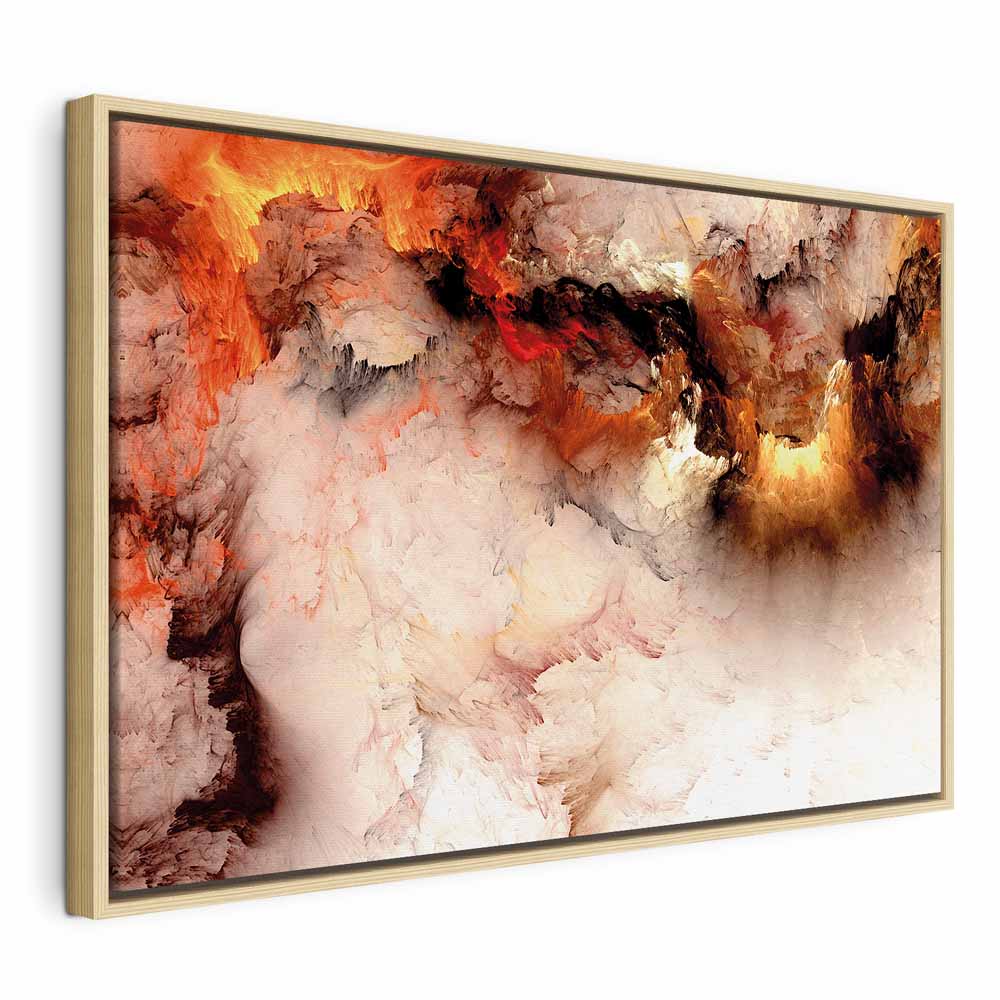 Volcanic Smoke Abstract Canvas Print