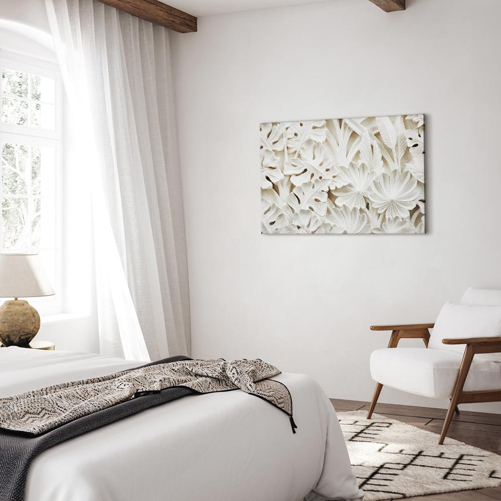 Ceramic Leaf Ornaments Nature Canvas Print