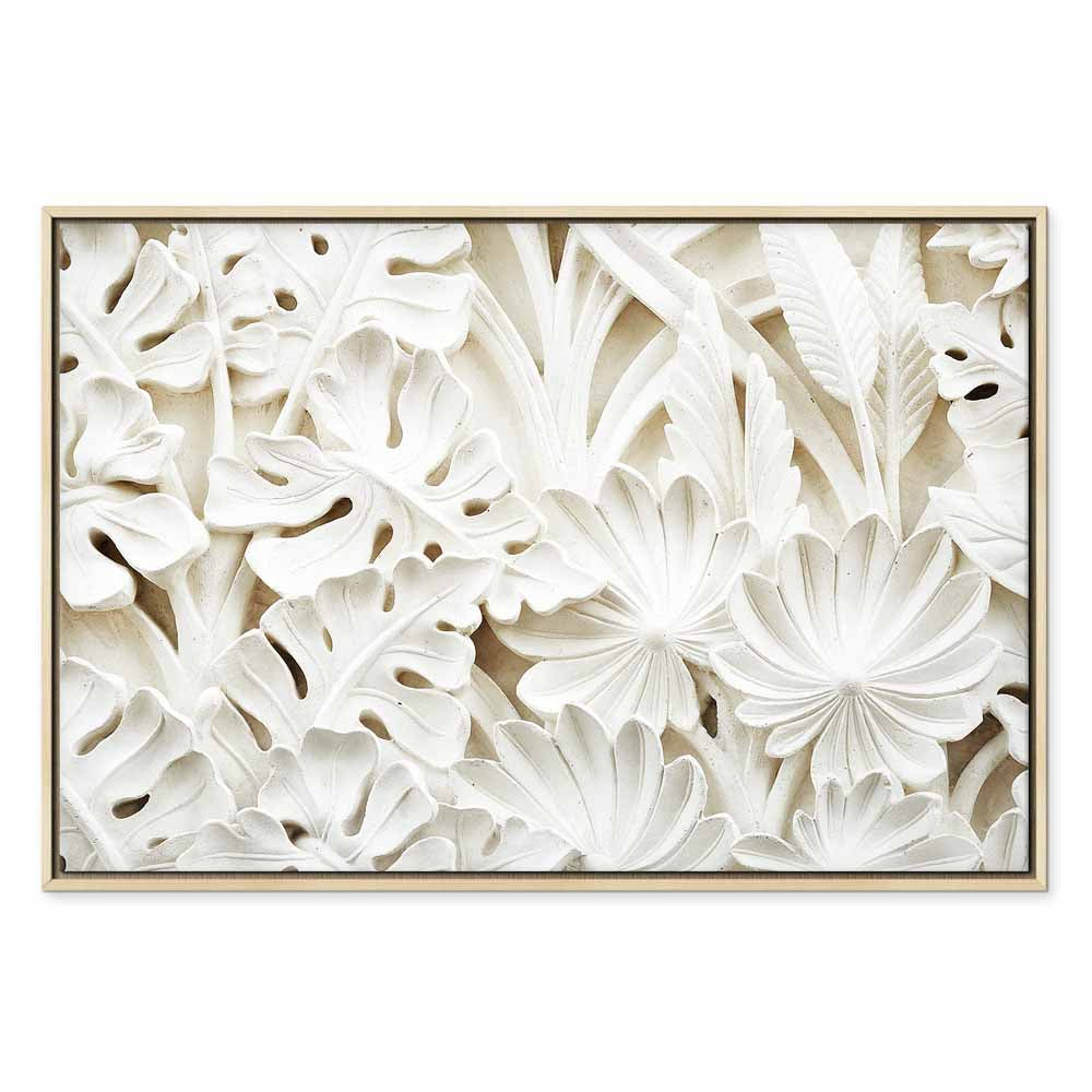 Ceramic Leaf Ornaments Nature Canvas Print