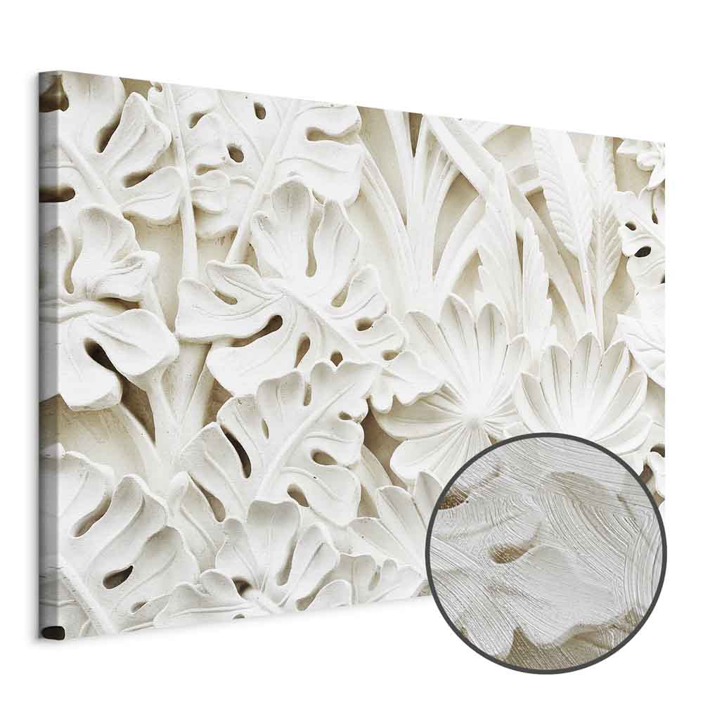 Ceramic Leaf Ornaments Nature Canvas Print