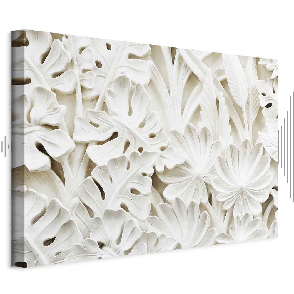 Ceramic Leaf Ornaments Nature Canvas Print