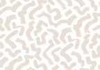 Wall Mural - Abstract Beige Pattern on White Background
