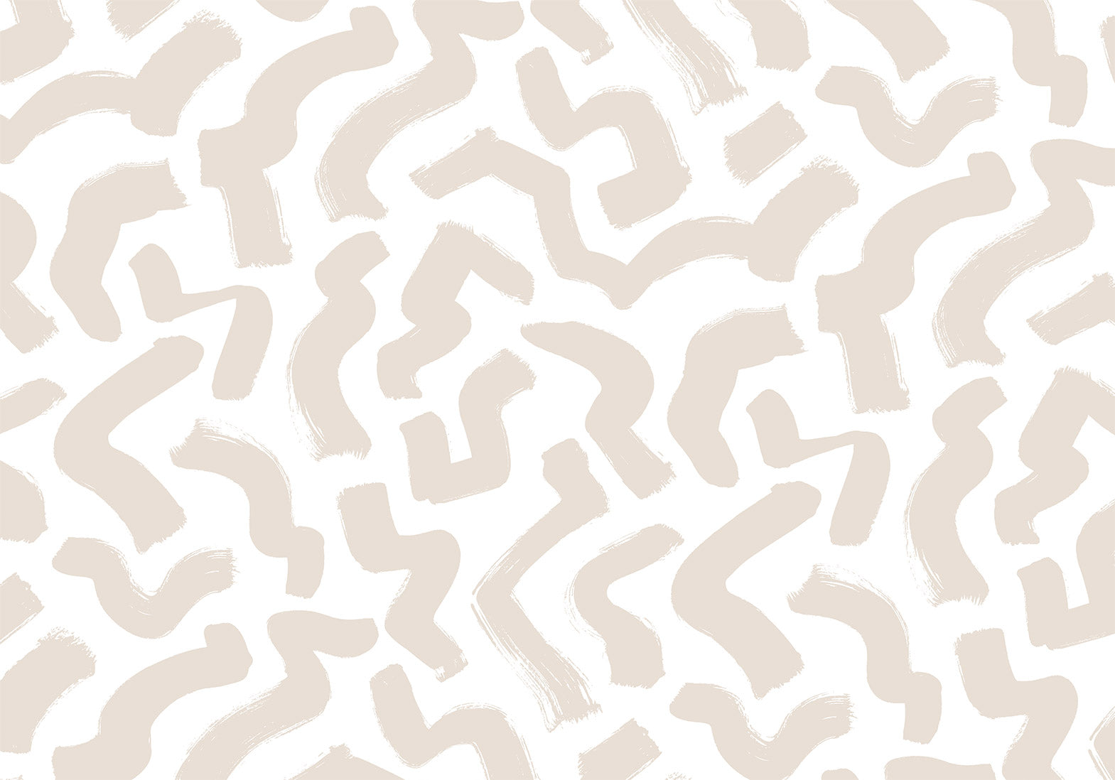 Wall Mural - Abstract Beige Pattern on White Background