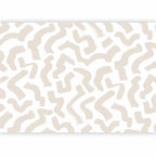 Wall Mural - Abstract Beige Pattern on White Background