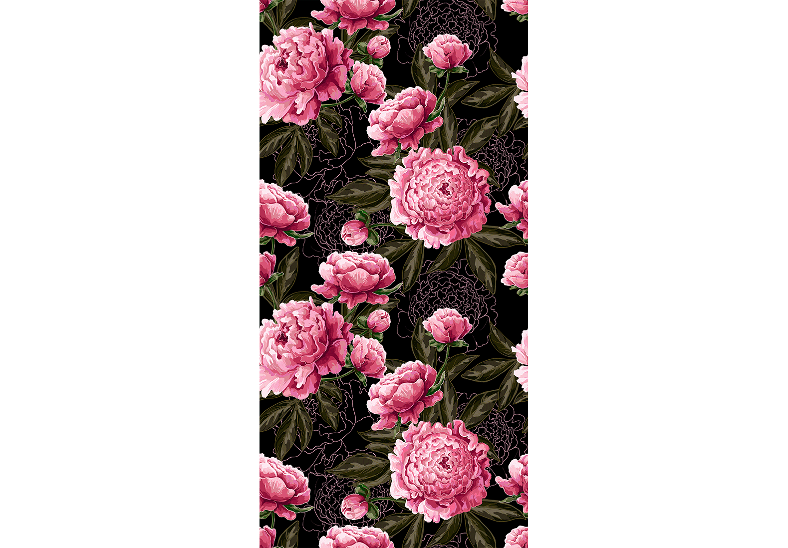 Wallpaper Sumptuous Flowers wallcovering
