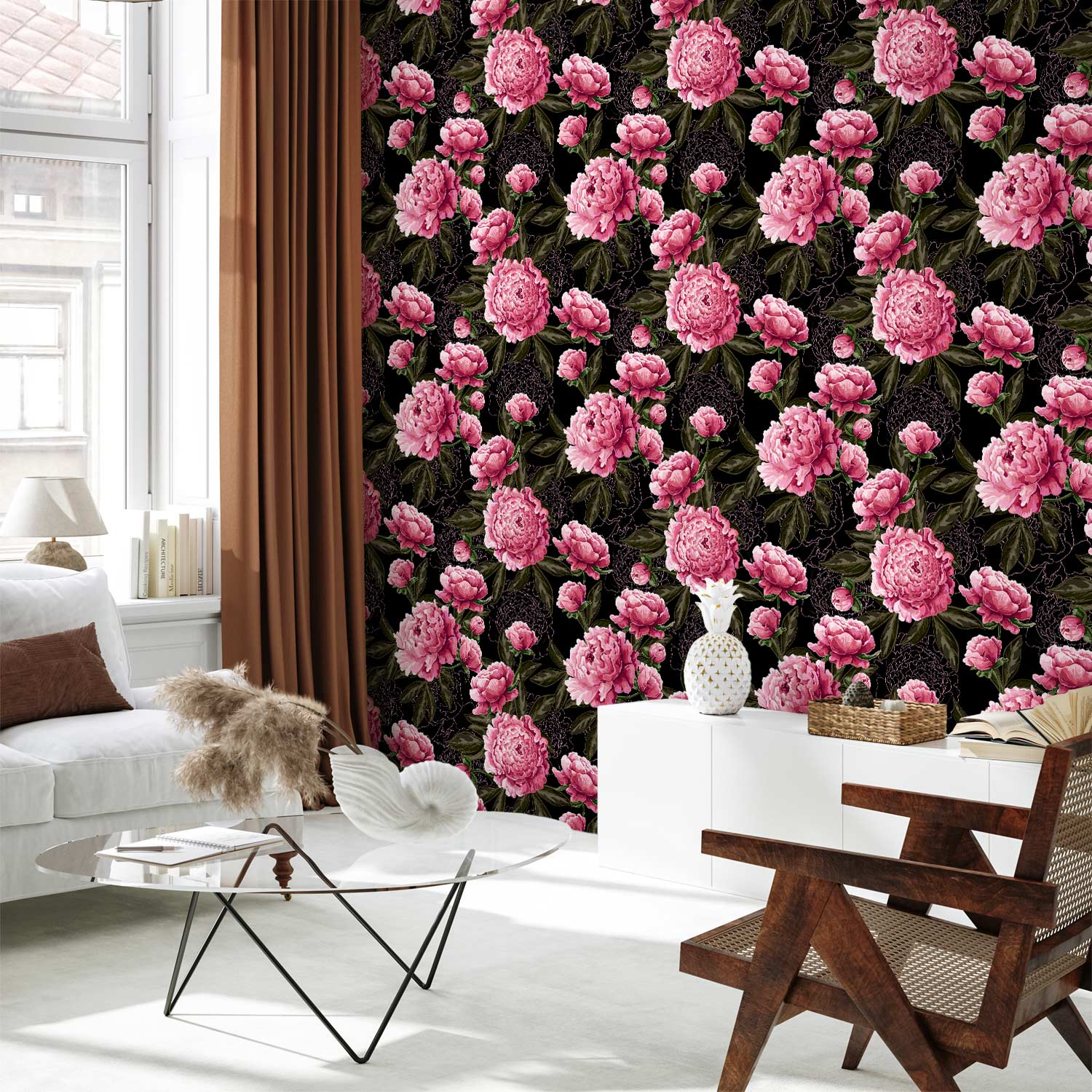 Wallpaper Sumptuous Flowers wallcovering