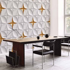 Golden Mosaic Texture Wall Mural