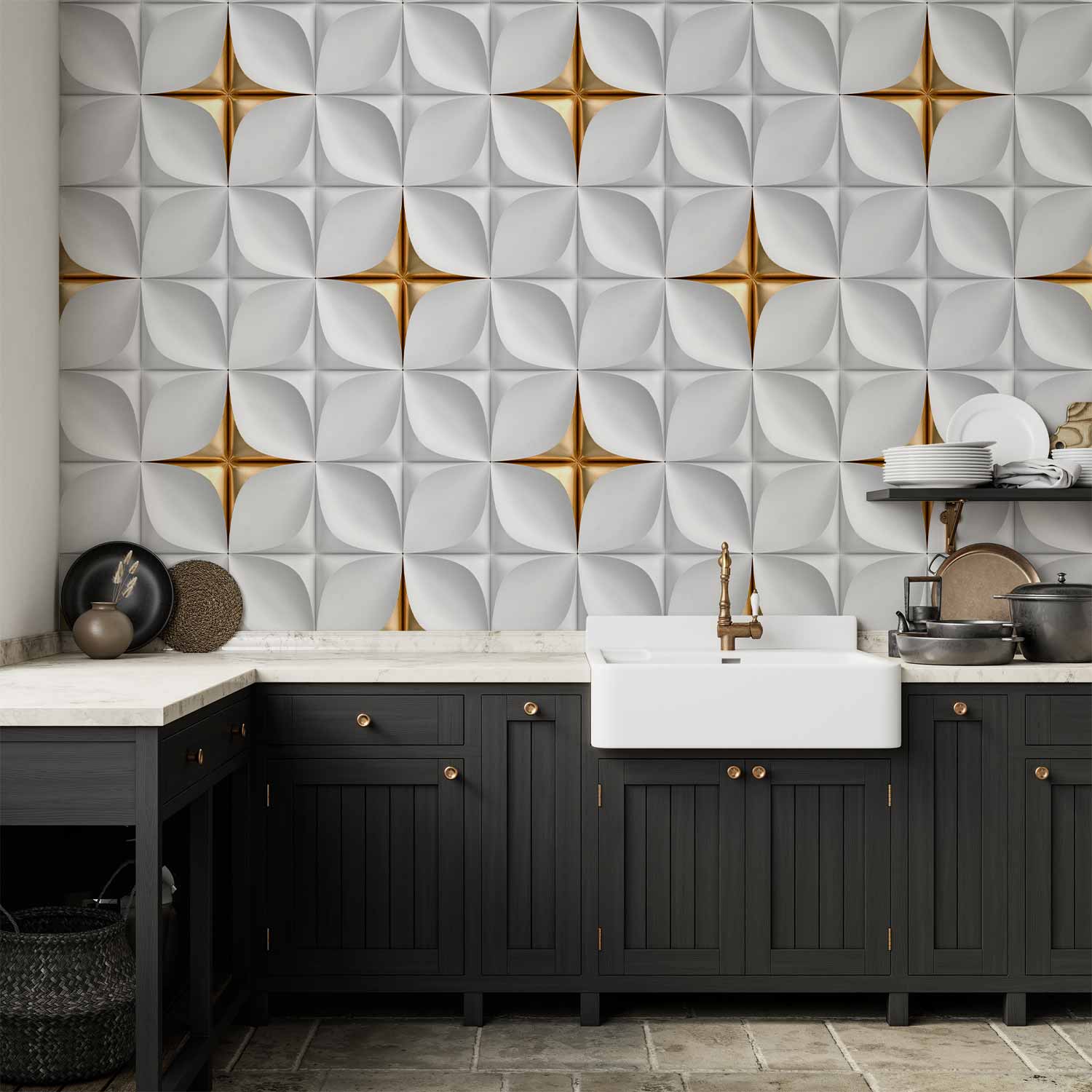 Wall Mural - Golden Accent