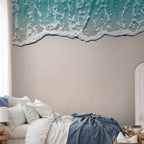 Sapphire Ocean Wave Wall Mural