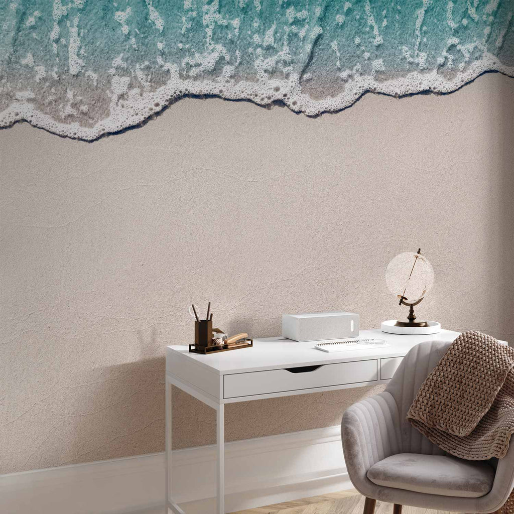 Sapphire Ocean Wave Wall Mural