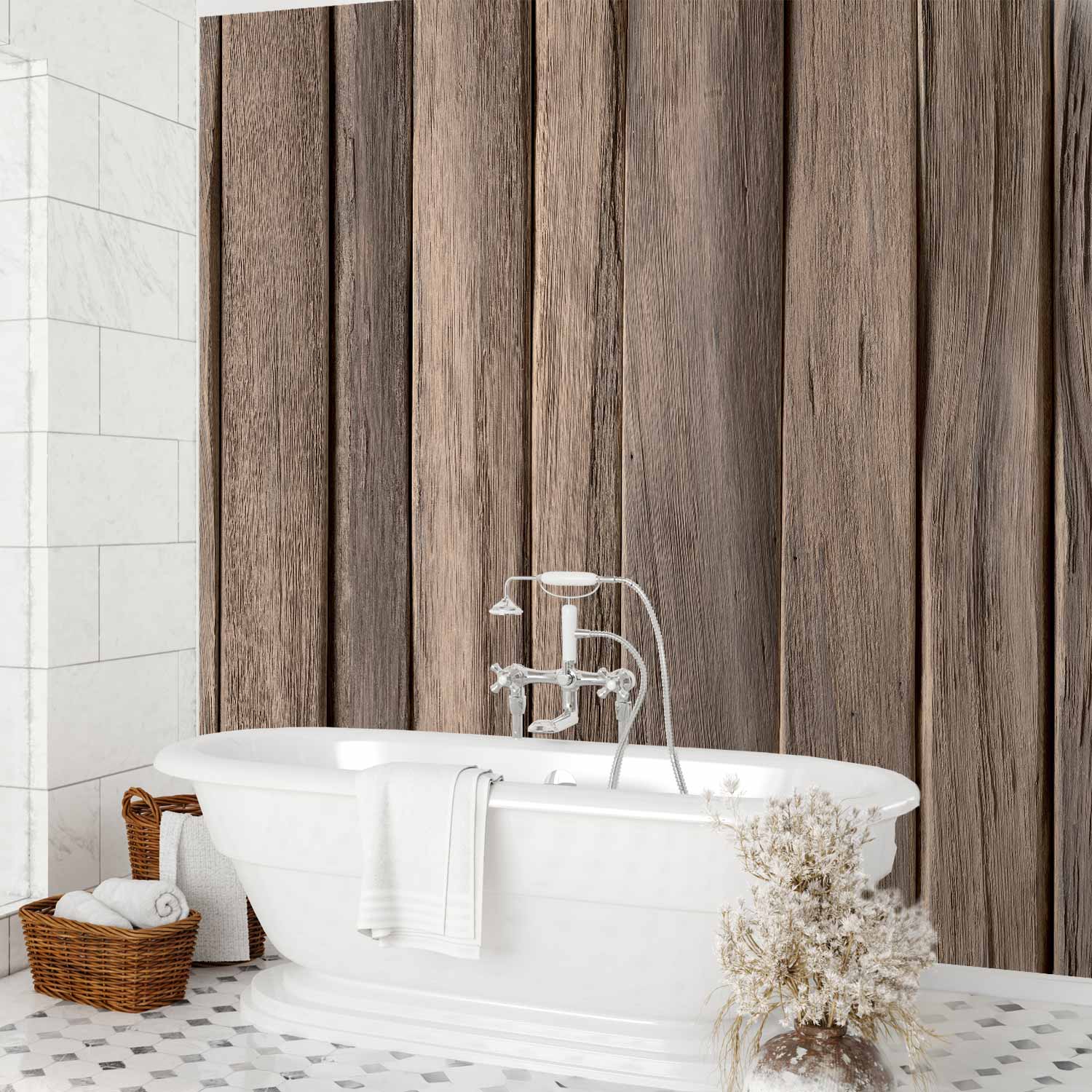 Classic Wood Boards Texture Wall Mural