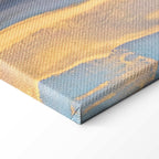 Pink Blue Marble Abstract Watercolour Canvas Print