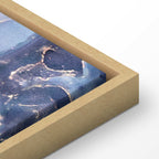 Pink Blue Marble Abstract Watercolour Canvas Print