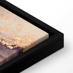 Pink Gold Marble Watercolor Abstract Canvas Print