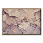 Pink Gold Marble Watercolor Abstract Canvas Print