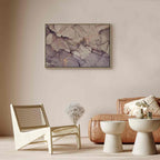 Pink Gold Marble Watercolor Abstract Canvas Print
