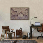 Pink Gold Marble Watercolor Abstract Canvas Print