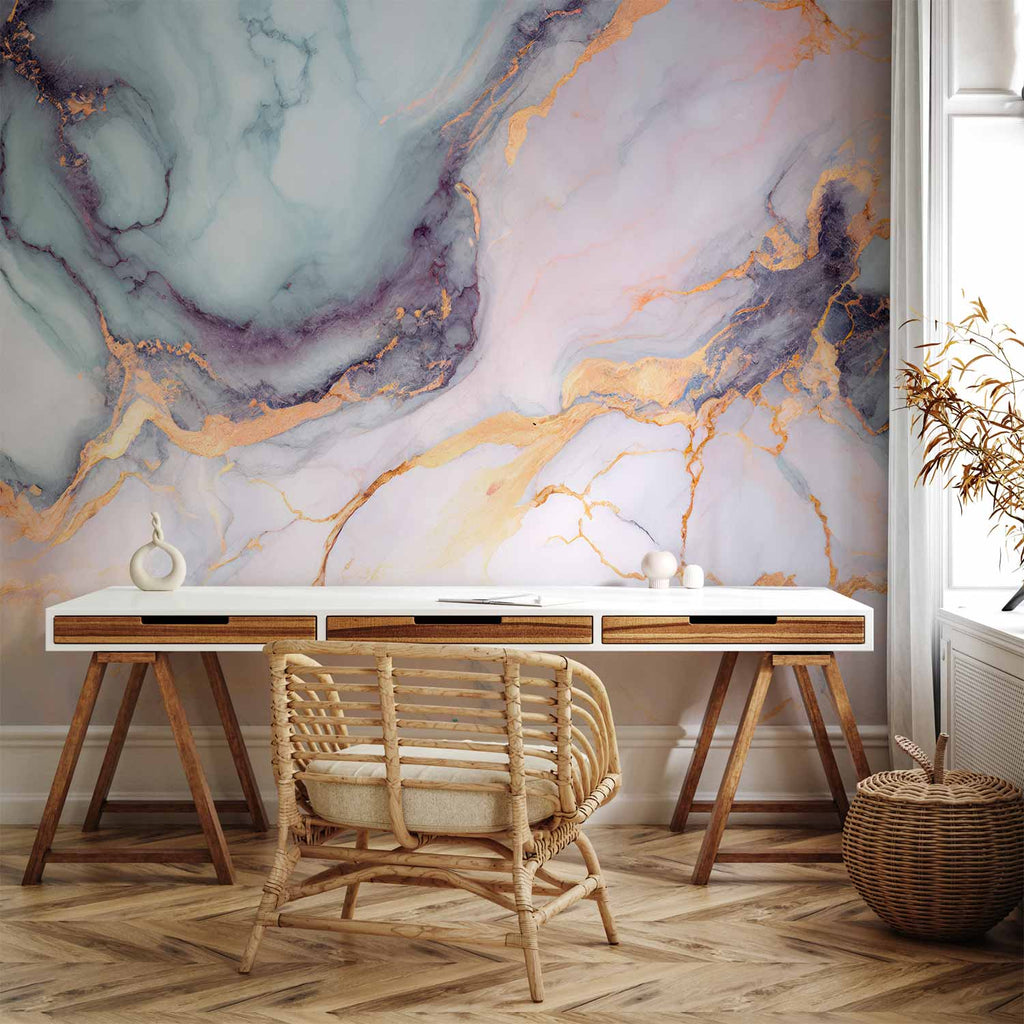 Pastel Marble Stone Abstract Wall Mural