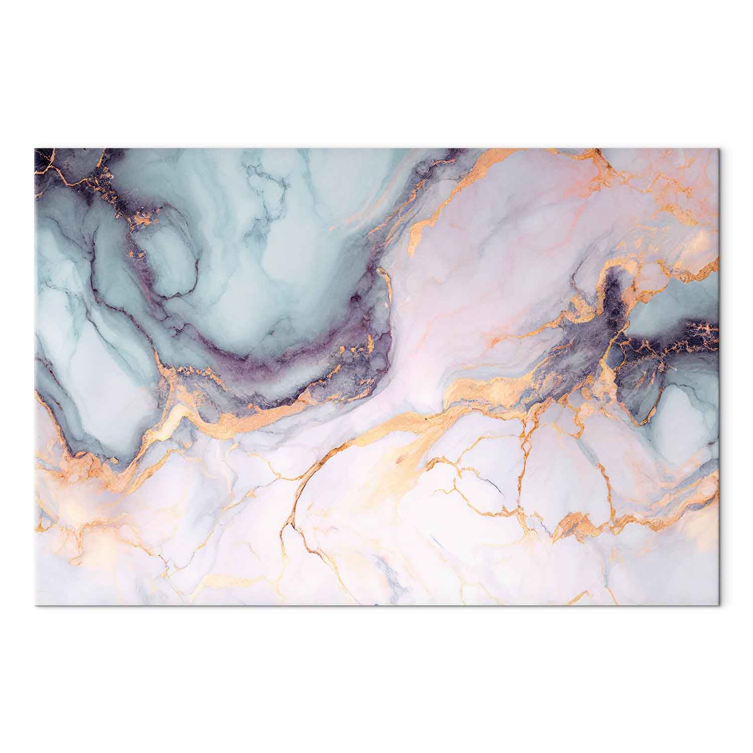 Pastel Stone Marble Abstract Canvas Print