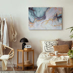 Pastel Stone Marble Abstract Canvas Print