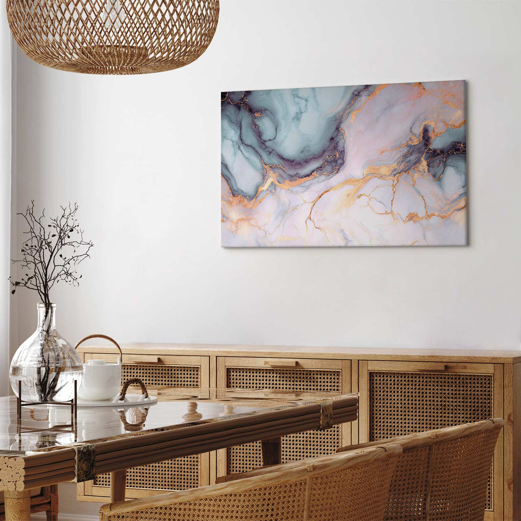 Pastel Stone Marble Abstract Canvas Print