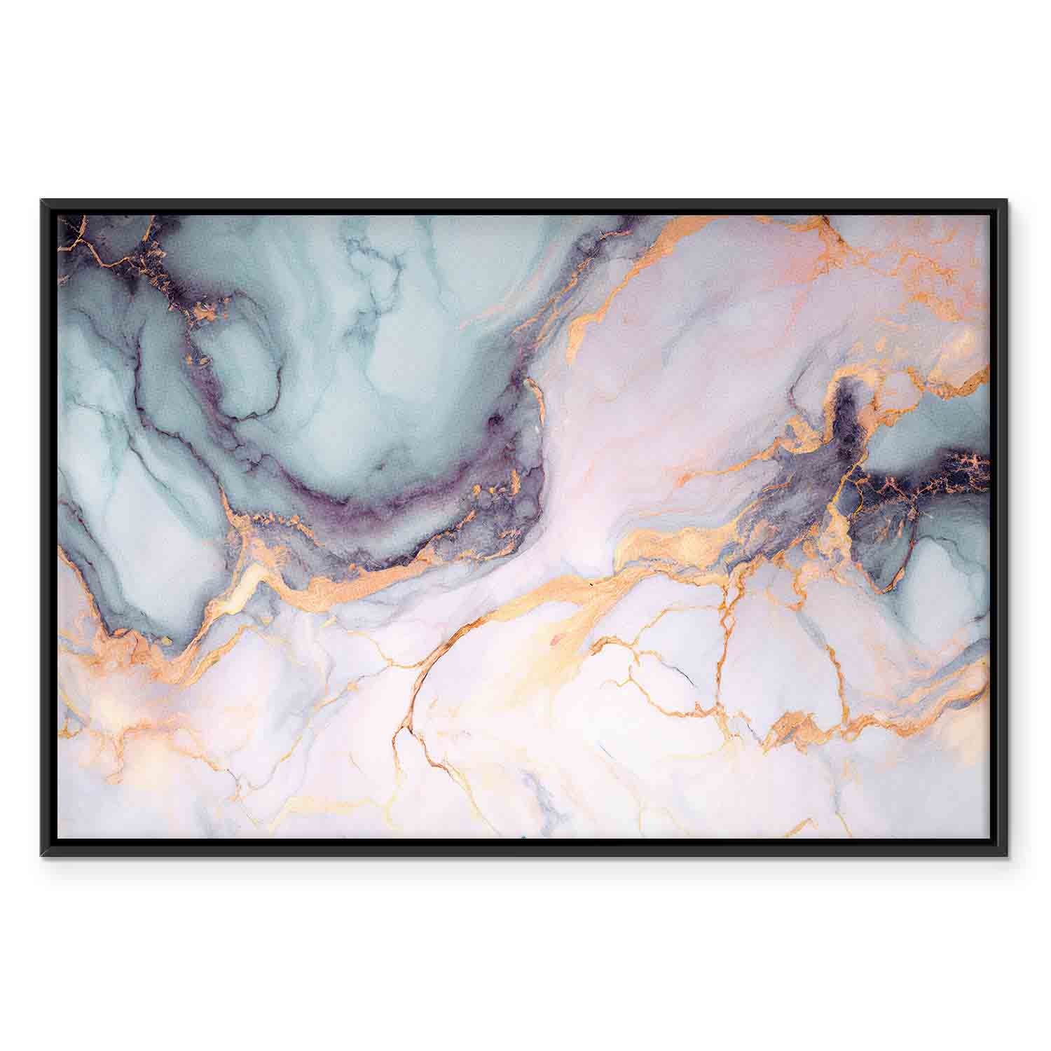 Pastel Stone Marble Abstract Canvas Print