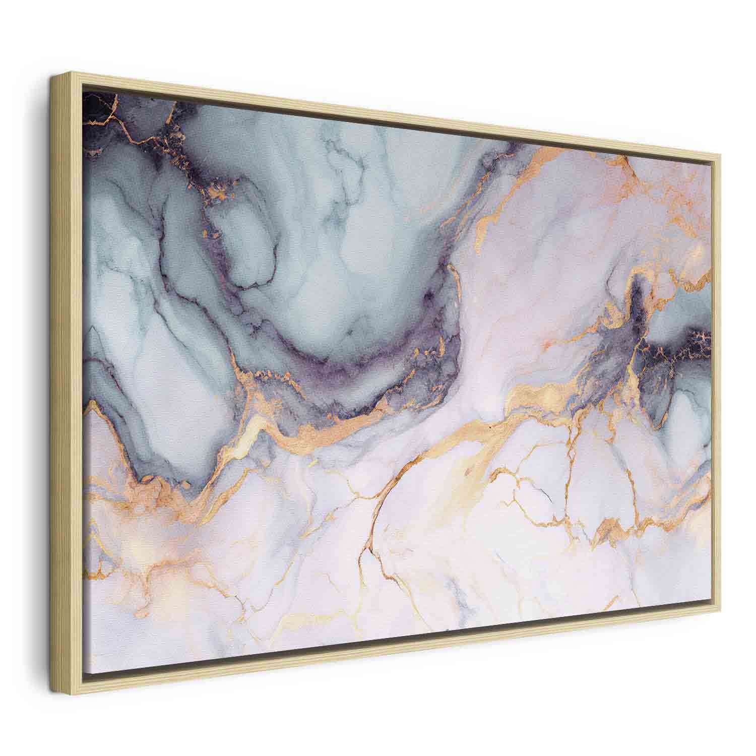 Pastel Stone Marble Abstract Canvas Print