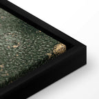 Green Watercolor Marble Abstract Canvas Print