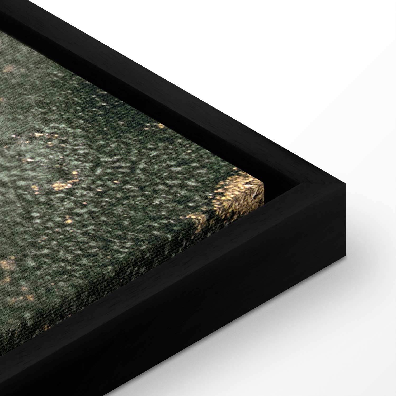 Green Watercolor Marble Abstract Canvas Print