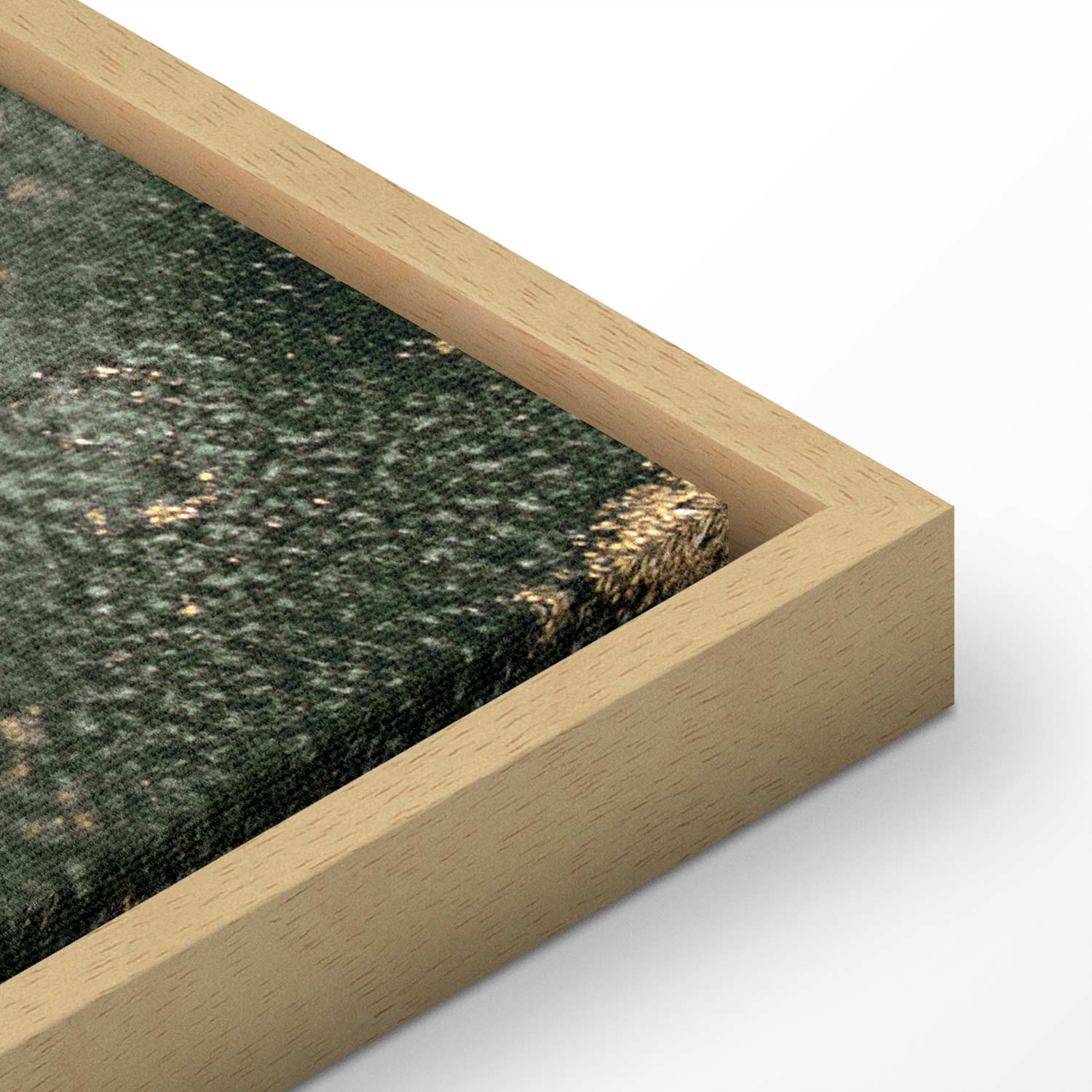 Green Watercolor Marble Abstract Canvas Print