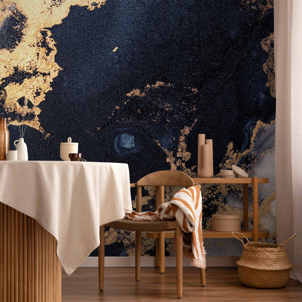 Marble and Garnet Starry Abstract Textured Wall Mural
