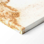 Navy Blue Marble Abstract Textured Canvas Print