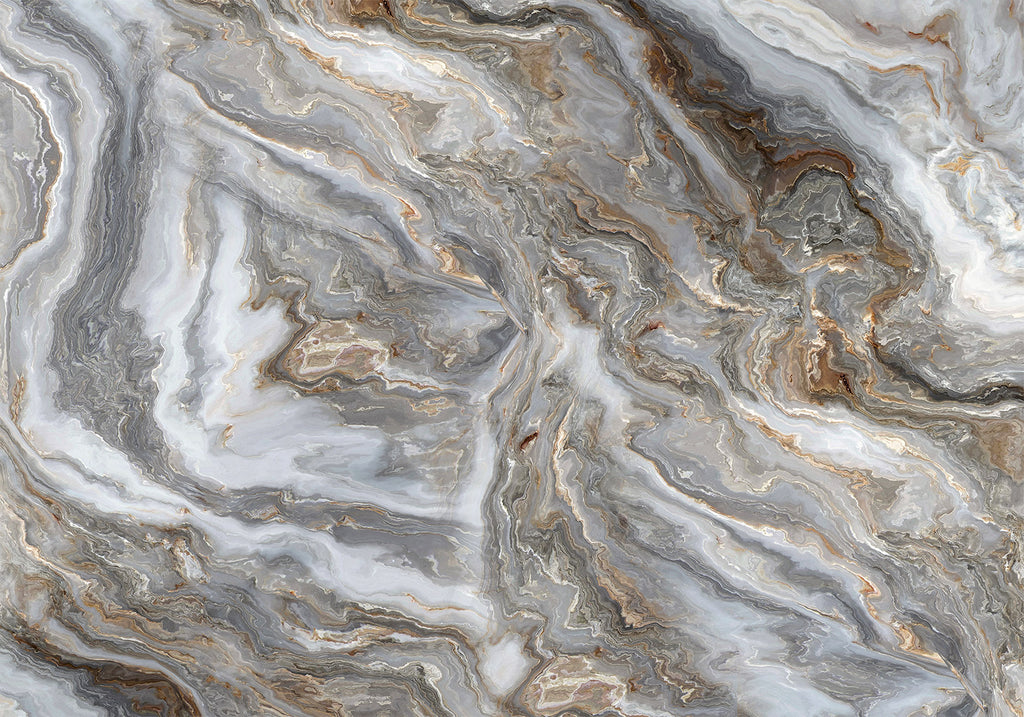 Wall Mural Stone Abstractions Marble Textures in Neautral Tones