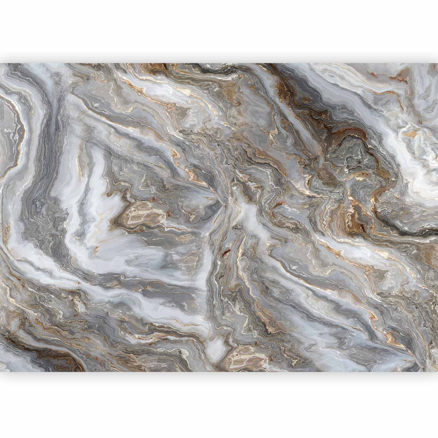 Wall Mural Stone Abstractions Marble Textures in Neautral Tones